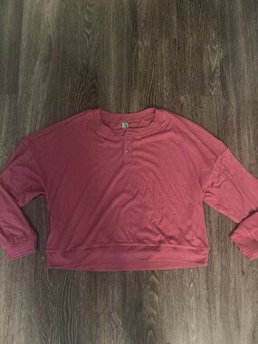 Honeydew Henley Sweatshirt